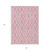 5' X 8' Blush And Ivory Geometric Washable Indoor Outdoor Area Rug