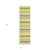 2' X 8' Khaki Yellow and Gray Striped Washable Non Skid Indoor Outdoor Runner Rug