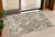 3' X 5' Beige Brown And Ivory Abstract Washable Indoor Outdoor Area Rug