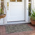 2' X 3' Taupe and Dark Taupe Oriental Washable Non Skid Indoor Outdoor Area Rug