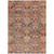 3' X 5' Terra Cotta And Charcoal Damask Washable Indoor Outdoor Area Rug