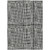 3' X 5' Black Gray And Ivory Striped Washable Indoor Outdoor Area Rug