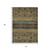 3' X 5' Gray Gold And Brown Medallion Washable Indoor Outdoor Area Rug