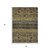3' X 5' Gray Gold And Brown Medallion Washable Indoor Outdoor Area Rug