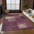 5' X 8' Plum Mauve And Beige Abstract Washable Indoor Outdoor Area Rug