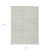 3' X 5' Ivory And Gray Striped Washable Indoor Outdoor Area Rug