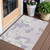 3' X 5' Lavender Lilac And Ivory Floral Washable Indoor Outdoor Area Rug - Lavender, Lilac, Ivory