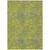 3' X 5' Yellow And Blue Abstract Washable Indoor Outdoor Area Rug