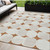 5' X 8' Brown And Ivory Abstract Washable Indoor Outdoor Area Rug Transitional Style - Brown, Ivory Color