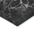 3' X 5' Charcoal Gray And Silver Abstract Washable Indoor Outdoor Area Rug - Charcoal, Gray, Silver