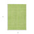 5' X 8' Lime Green And Ivory Striped Washable Indoor Outdoor Area Rug - 608219275549