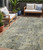 5' X 8' Pewter And Beige Abstract Washable Indoor Outdoor Area Rug - Pewter, Beige
