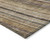 3' X 5' Taupe Beige And Brown Striped Washable Indoor Outdoor Area Rug