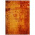 5' X 8' Orange Abstract Washable Non Skid Indoor Outdoor Area Rug Transitional Style - Orange Color
