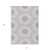 3' X 5' Lilac Purple And Ivory Floral Medallion Washable Indoor Outdoor Area Rug