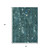 5' X 8' Teal Blue And Ivory Abstract Washable Indoor Outdoor Area Rug - Teal Blue, Ivory