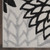 7' X 10' Black And White Floral Indoor Outdoor Area Rug