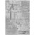3' X 5' Gray And Off White Abstract Washable Indoor Outdoor Area Rug