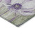 3' X 5' Purple And Lavender Floral Washable Indoor Outdoor Area Rug