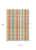 3' X 5' Peach Ivory And Orange Plaid Washable Indoor Outdoor Area Rug