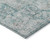 5' X 8' Teal Blue Floral Medallion Washable Indoor Outdoor Area Rug