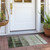 2' X 3' Olive Green Ombre Washable Non Skid Indoor Outdoor Area Rug