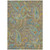 5' X 8' Taupe Paisley Washable Non Skid Indoor Outdoor Area Rug