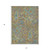 5' X 8' Taupe Paisley Washable Non Skid Indoor Outdoor Area Rug