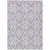 5' X 8' Lavender And Ivory Trellis Washable Indoor Outdoor Area Rug