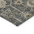 3' X 5' Gray Silver And Beige Oriental Washable Indoor Outdoor Area Rug