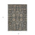 3' X 5' Gray Silver And Beige Oriental Washable Indoor Outdoor Area Rug