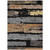 5' X 8' Black Gold And Brown Striped Washable Indoor Outdoor Area Rug