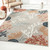 8' X 10' Blue And Gray Indoor Outdoor Area Rug - Blue, Gray