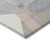 5' X 8' Blush Ivory And Gray Geometric Washable Indoor Outdoor Area Rug