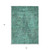 5' X 8' Teal Blue And Charcoal Geometric Washable Indoor Outdoor Area Rug