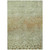 3' X 5' Artichoke Green Ivory And Brown Abstract Washable Indoor Outdoor Area Rug