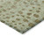 3' X 5' Artichoke Green Ivory And Brown Abstract Washable Indoor Outdoor Area Rug