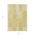 3' X 5' Gold Wheat And Ivory Striped Washable Indoor Outdoor Area Rug