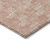 3' X 5' Salmon And Ivory Geometric Washable Indoor Outdoor Area Rug Transitional Style - Salmon, Ivory Color