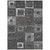 3' X 5' Black And Gray Geometric Washable Indoor Outdoor Area Rug Transitional Style - Black, Gray Color