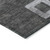 3' X 5' Black And Gray Geometric Washable Indoor Outdoor Area Rug Transitional Style - Black, Gray Color