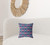 16" X 16" Indigo And Pink Blown Seam Geometric Indoor Outdoor Throw Pillow Decor