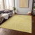 5' X 8' Gold Floral Washable Indoor Outdoor Area Rug