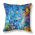 18" Bright Blue Yellow Springtime Indoor Outdoor Throw Pillow