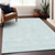 3' X 5' Sky Blue And Ivory Geometric Washable Indoor Outdoor Area Rug Transitional Style - Sky Blue, Ivory Color