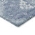 5' X 8' Navy Blue And Denim Blue Medallion Washable Indoor Outdoor Area Rug