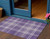 3' X 5' Purple Gold And Ivory Plaid Washable Indoor Outdoor Area Rug