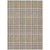 3' X 5' Brown And Beige Plaid Washable Indoor Outdoor Area Rug Transitional Style - Brown, Beige Color