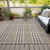 3' X 5' Brown And Beige Plaid Washable Indoor Outdoor Area Rug Transitional Style - Brown, Beige Color