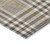 3' X 5' Brown And Beige Plaid Washable Indoor Outdoor Area Rug Transitional Style - Brown, Beige Color